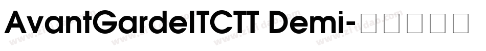AvantGardeITCTT Demi字体转换